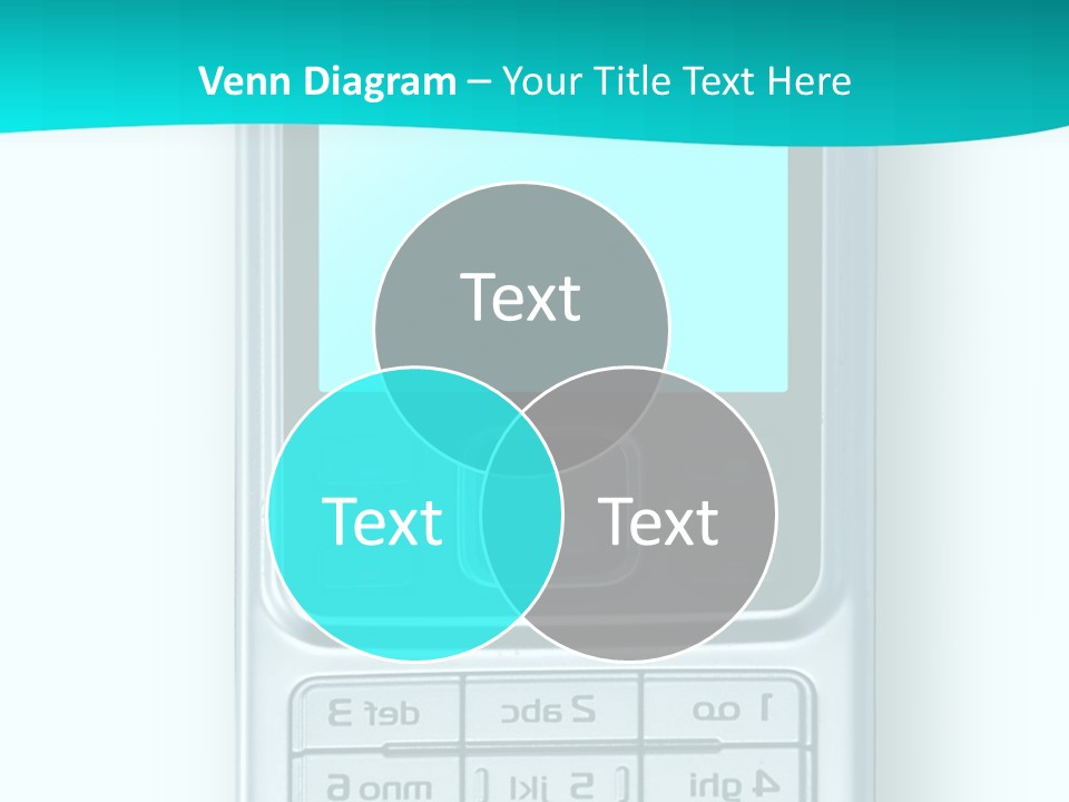A Cell Phone Sitting On Top Of A Table PowerPoint Template
