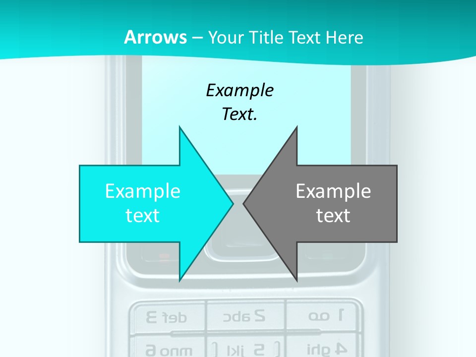 A Cell Phone Sitting On Top Of A Table PowerPoint Template