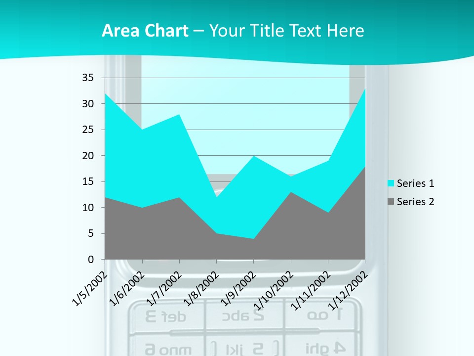 A Cell Phone Sitting On Top Of A Table PowerPoint Template