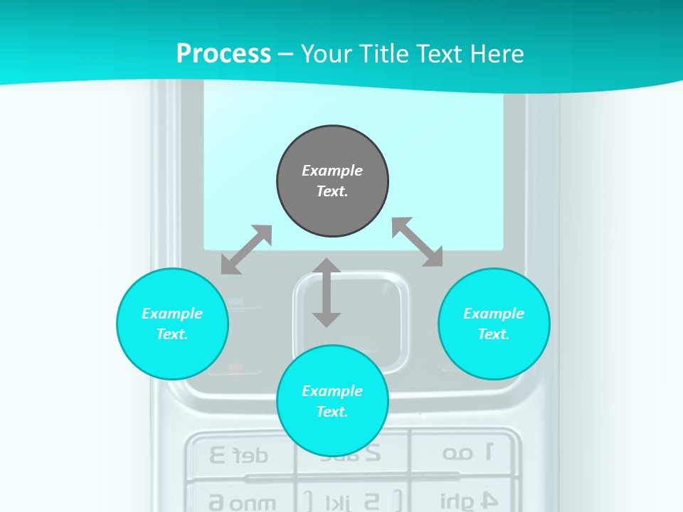 A Cell Phone Sitting On Top Of A Table PowerPoint Template
