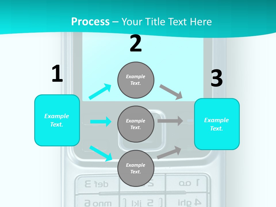 A Cell Phone Sitting On Top Of A Table PowerPoint Template