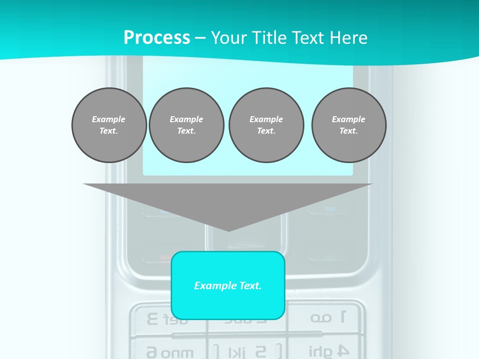 A Cell Phone Sitting On Top Of A Table PowerPoint Template