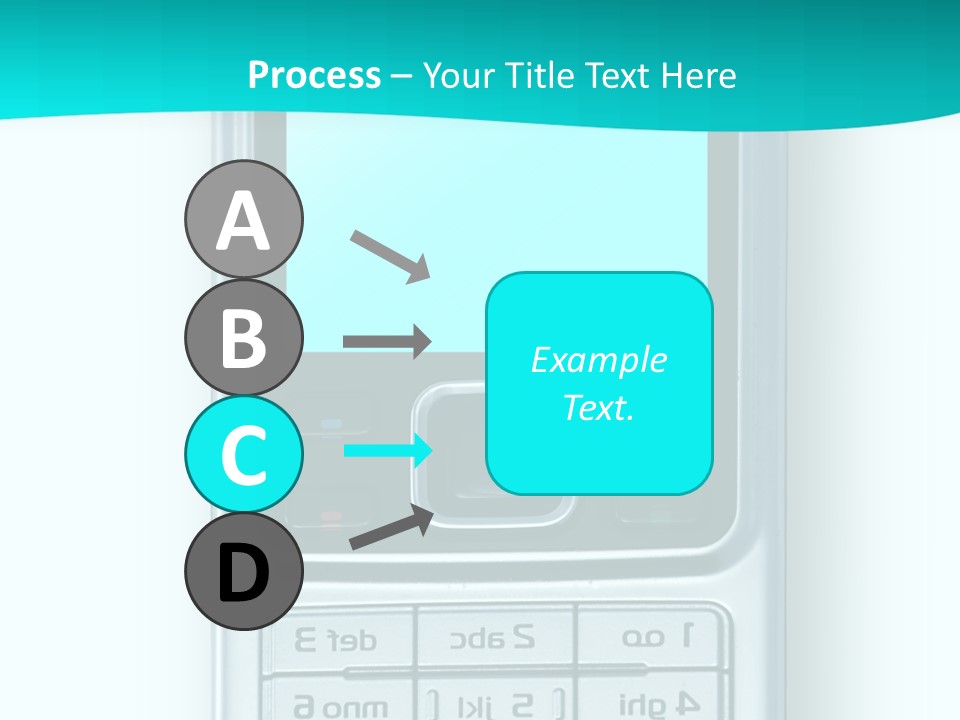 A Cell Phone Sitting On Top Of A Table PowerPoint Template