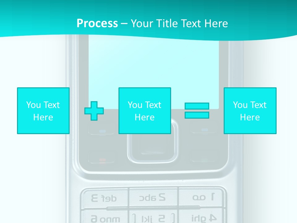 A Cell Phone Sitting On Top Of A Table PowerPoint Template