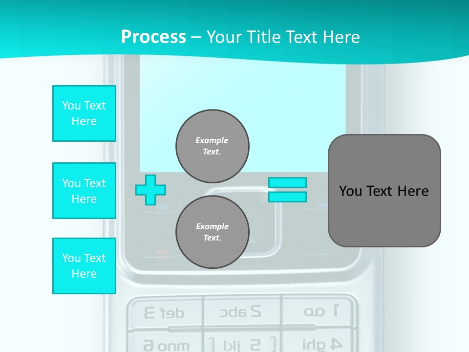 A Cell Phone Sitting On Top Of A Table PowerPoint Template