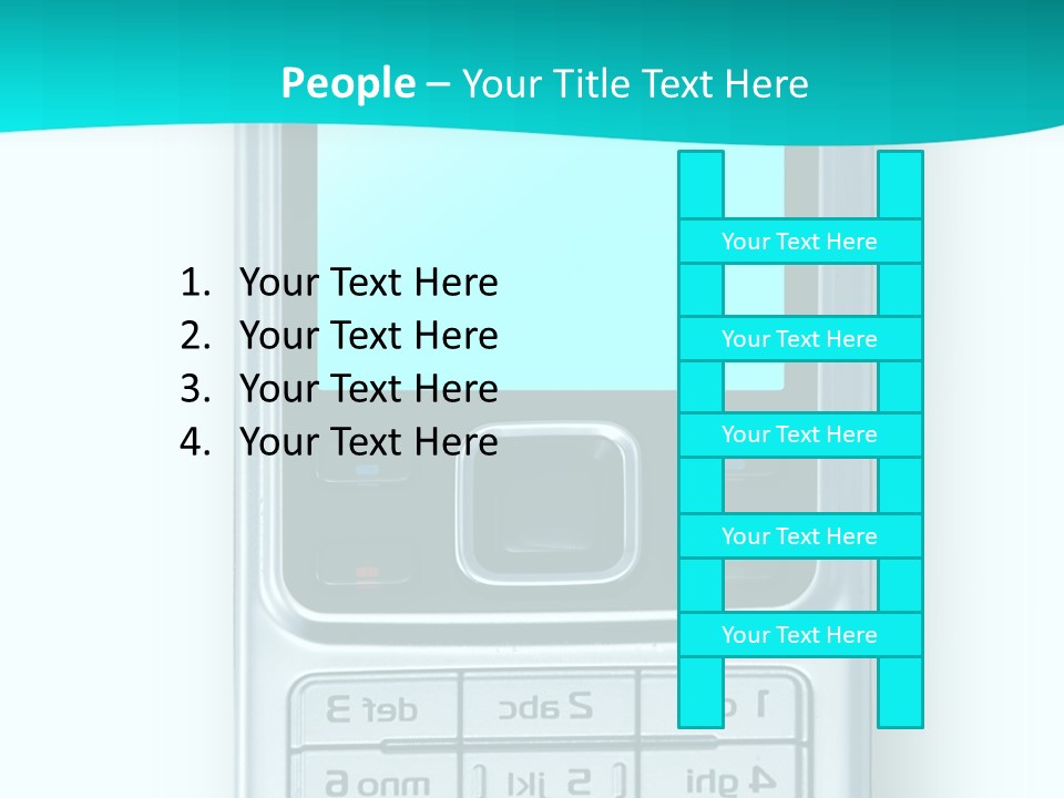 A Cell Phone Sitting On Top Of A Table PowerPoint Template