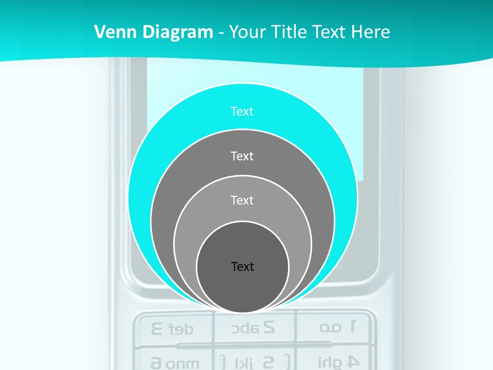 A Cell Phone Sitting On Top Of A Table PowerPoint Template