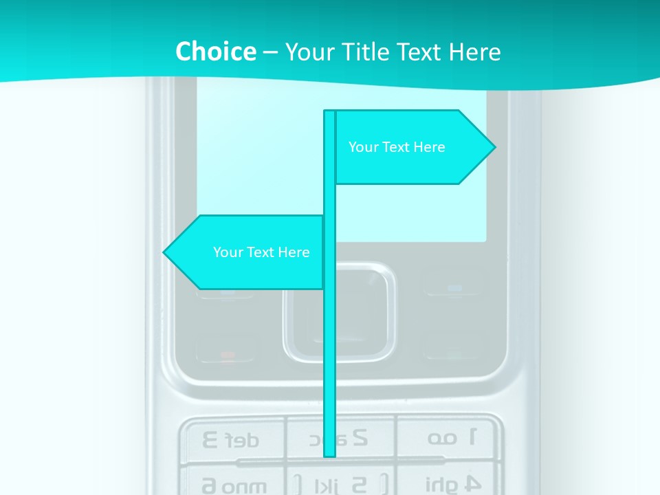 A Cell Phone Sitting On Top Of A Table PowerPoint Template