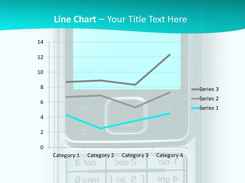 A Cell Phone Sitting On Top Of A Table PowerPoint Template