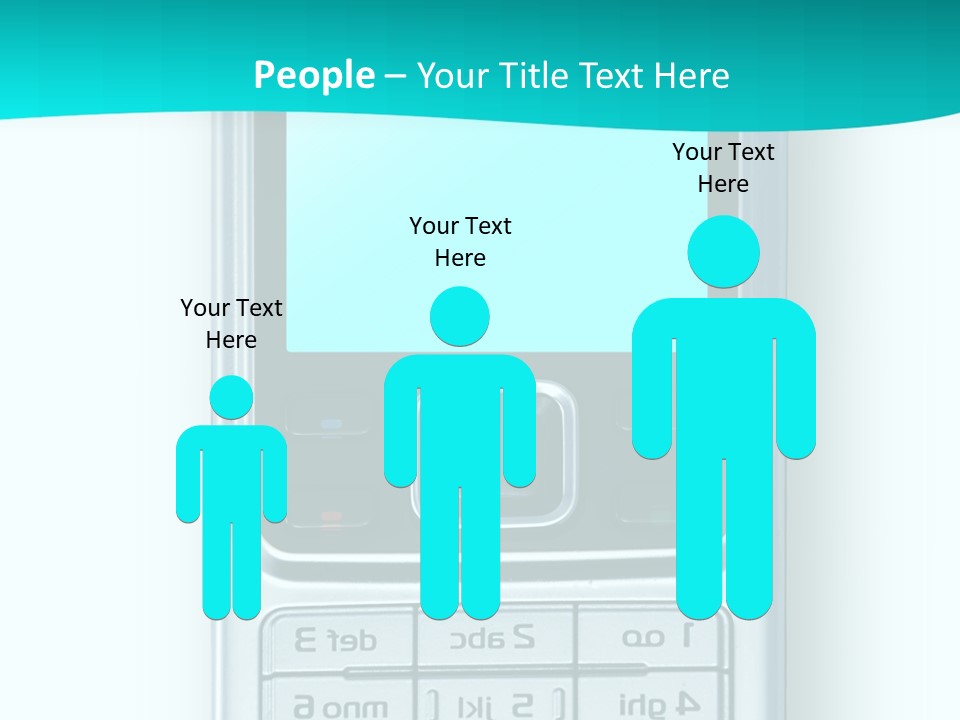 A Cell Phone Sitting On Top Of A Table PowerPoint Template