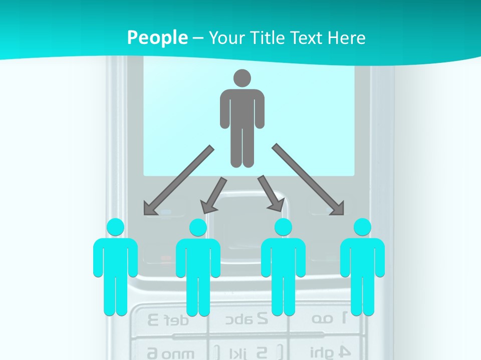 A Cell Phone Sitting On Top Of A Table PowerPoint Template