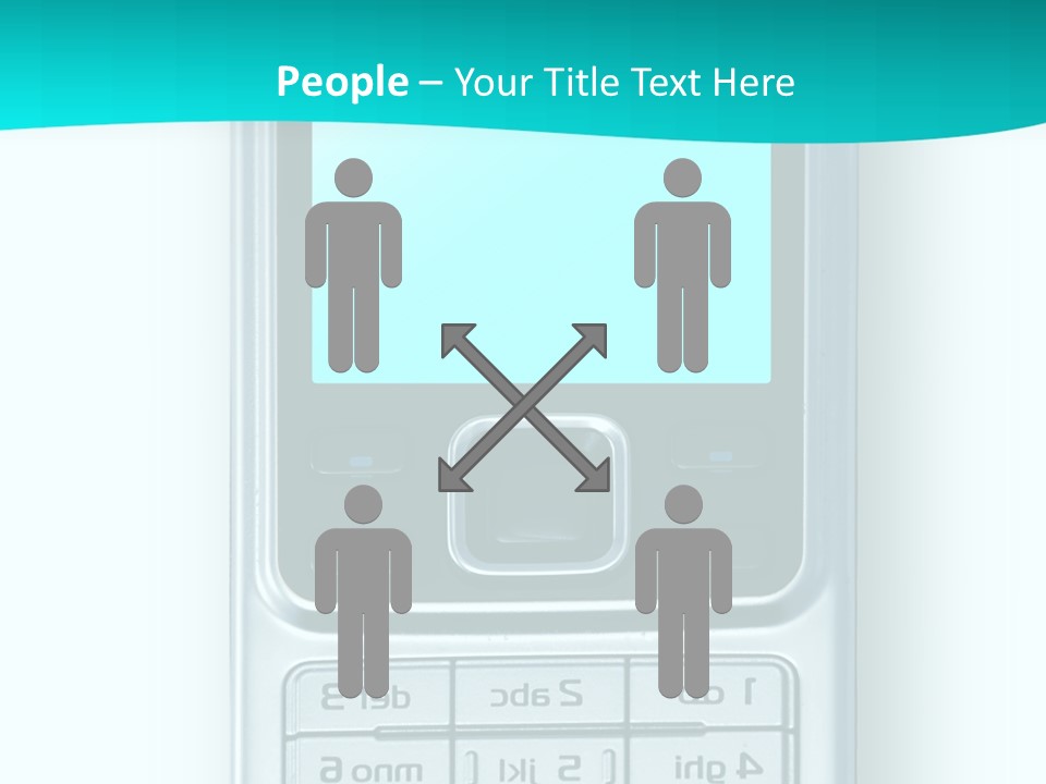 A Cell Phone Sitting On Top Of A Table PowerPoint Template