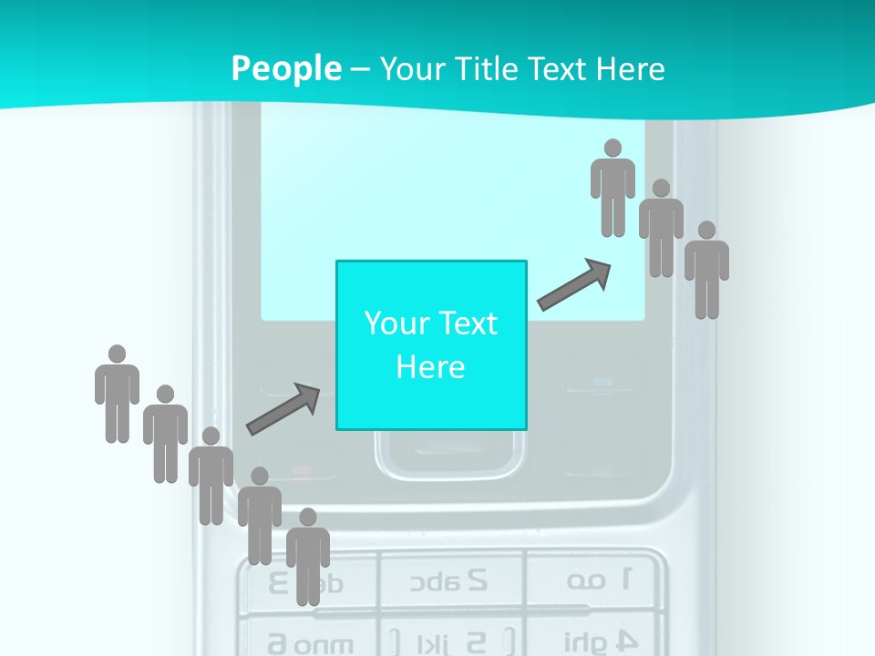A Cell Phone Sitting On Top Of A Table PowerPoint Template