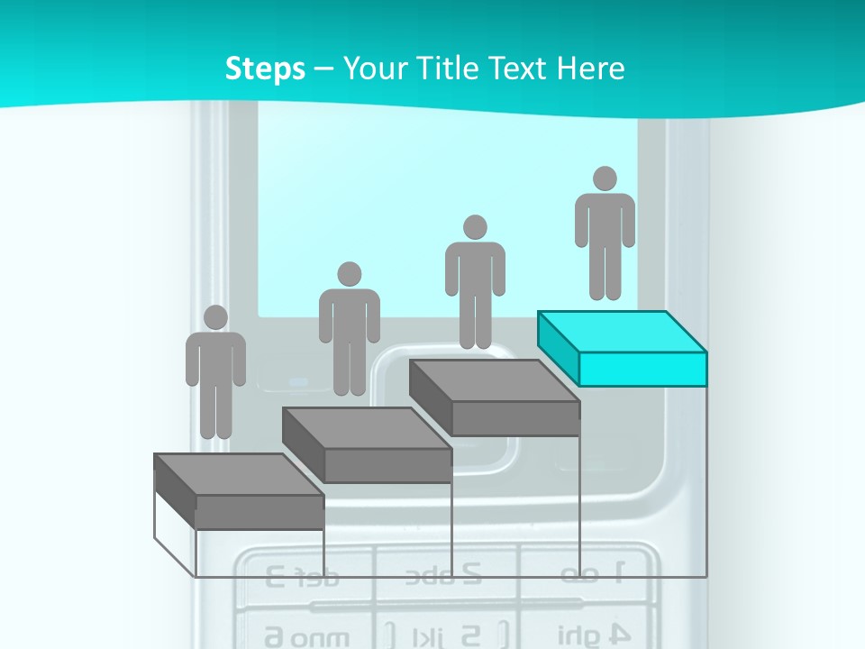 A Cell Phone Sitting On Top Of A Table PowerPoint Template
