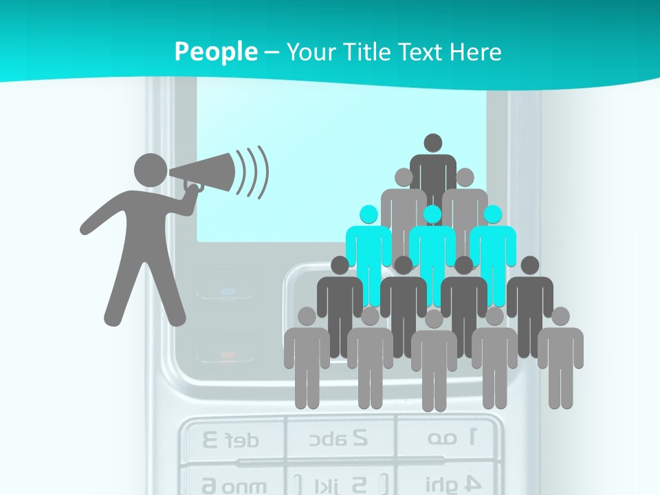 A Cell Phone Sitting On Top Of A Table PowerPoint Template
