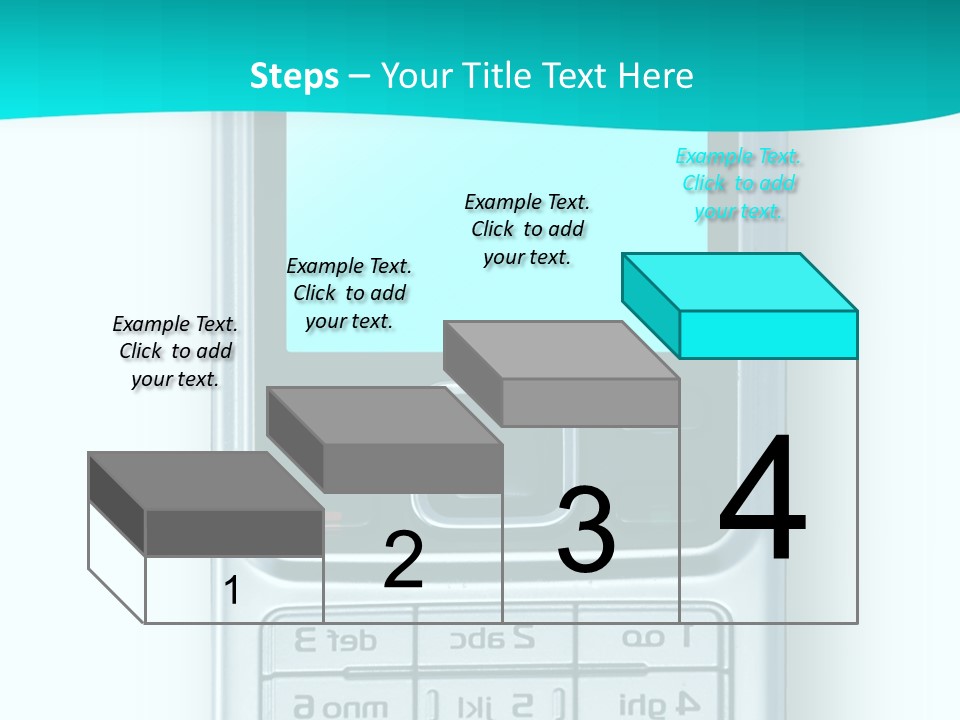 A Cell Phone Sitting On Top Of A Table PowerPoint Template