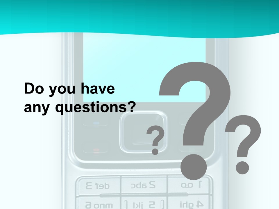 A Cell Phone Sitting On Top Of A Table PowerPoint Template