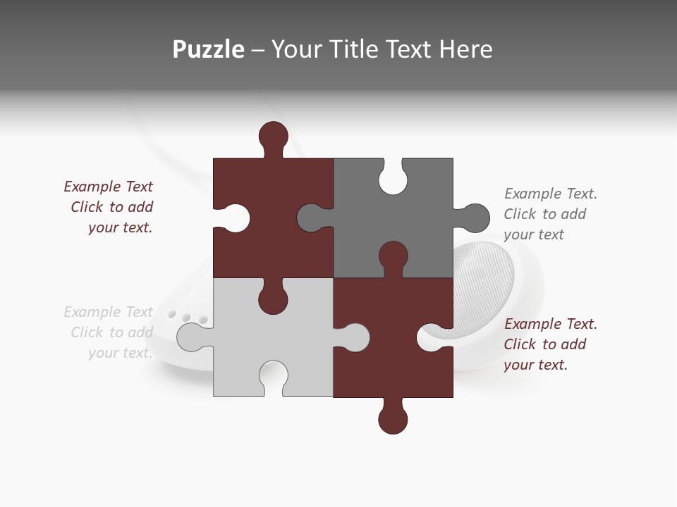 Song White Audio PowerPoint Template