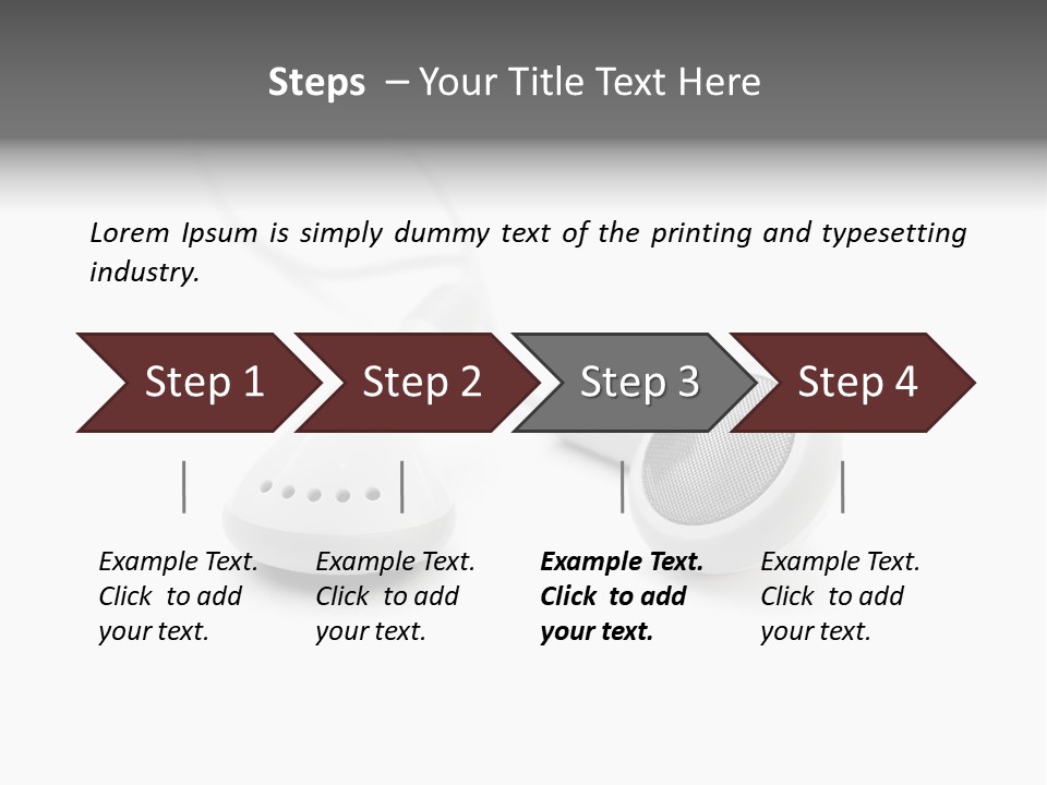 Song White Audio PowerPoint Template