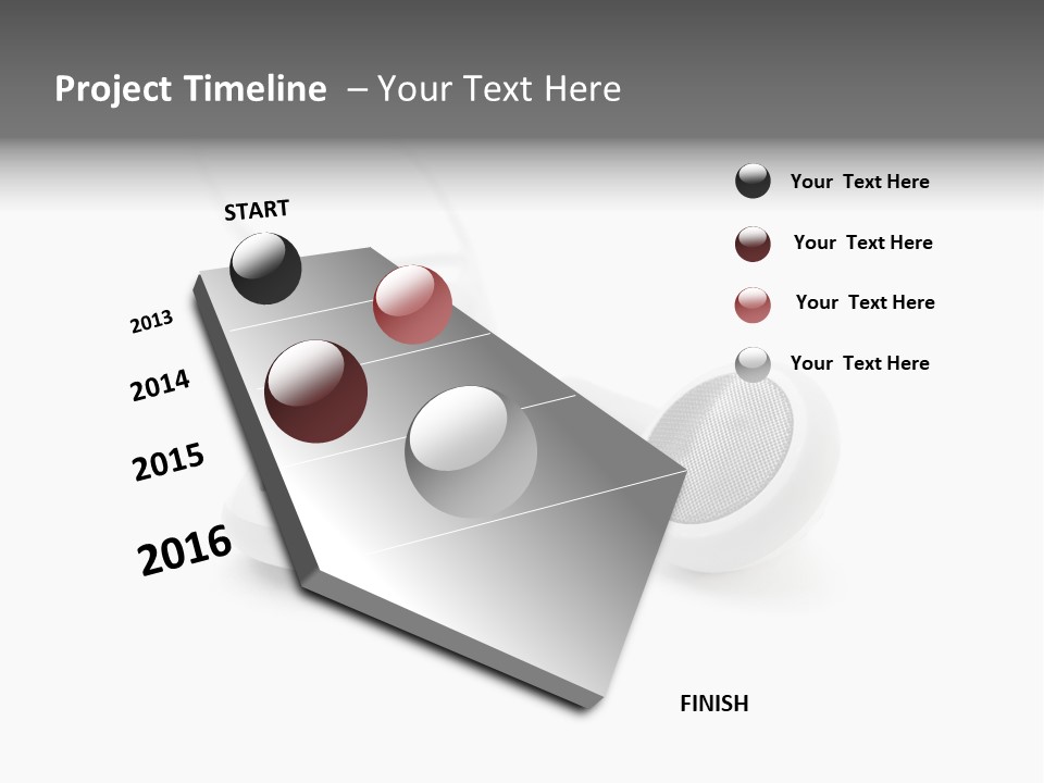 Song White Audio PowerPoint Template