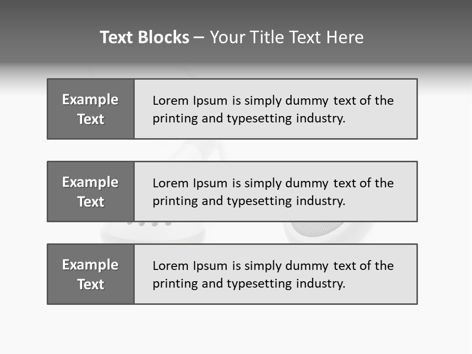 Song White Audio PowerPoint Template