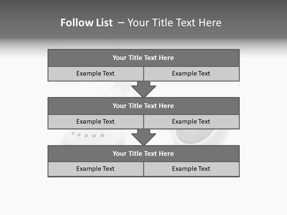 Song White Audio PowerPoint Template