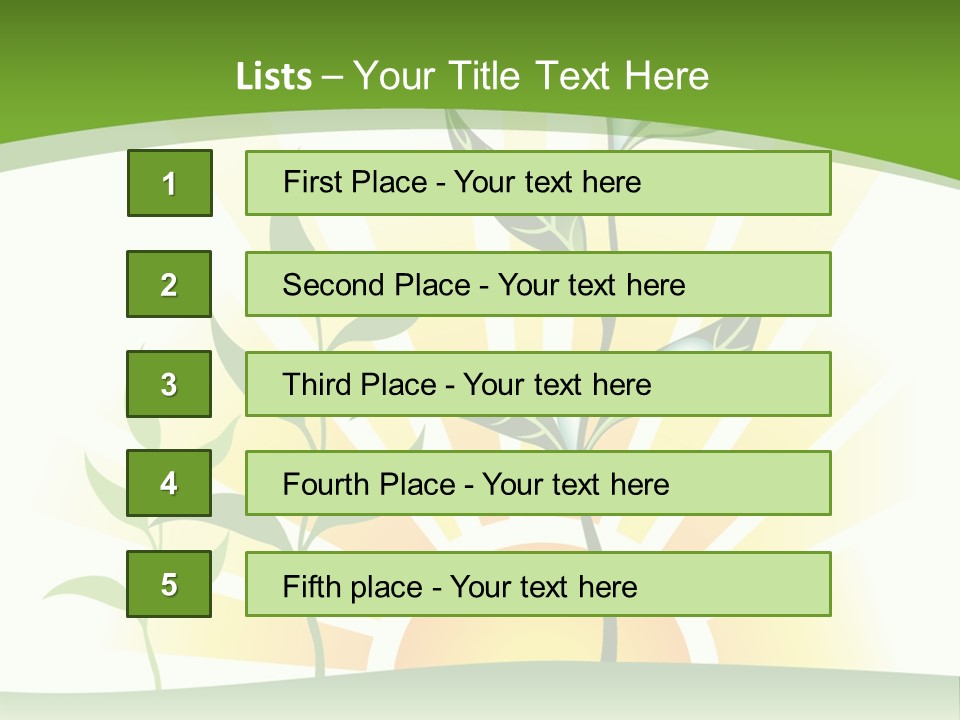 Pure Seed Leaf PowerPoint Template