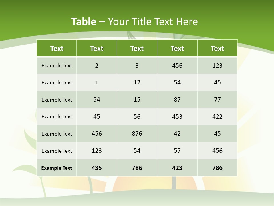 Pure Seed Leaf PowerPoint Template