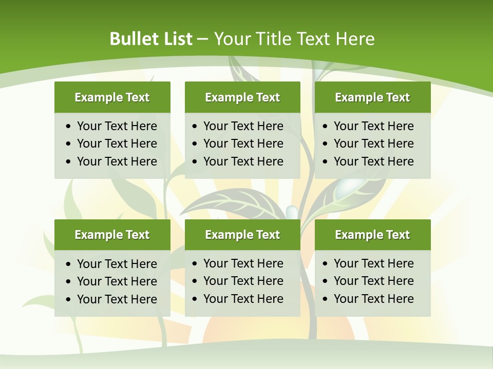 Pure Seed Leaf PowerPoint Template