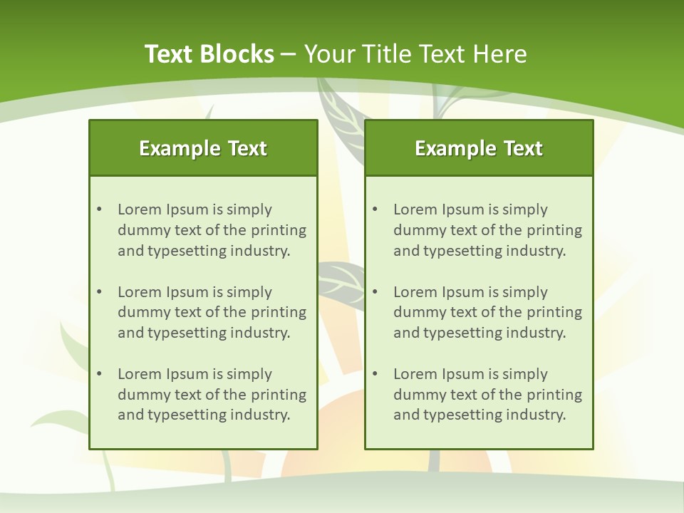 Pure Seed Leaf PowerPoint Template