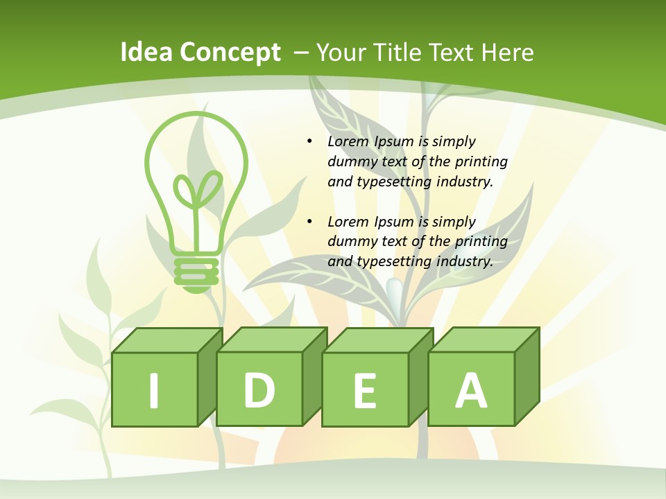 Pure Seed Leaf PowerPoint Template