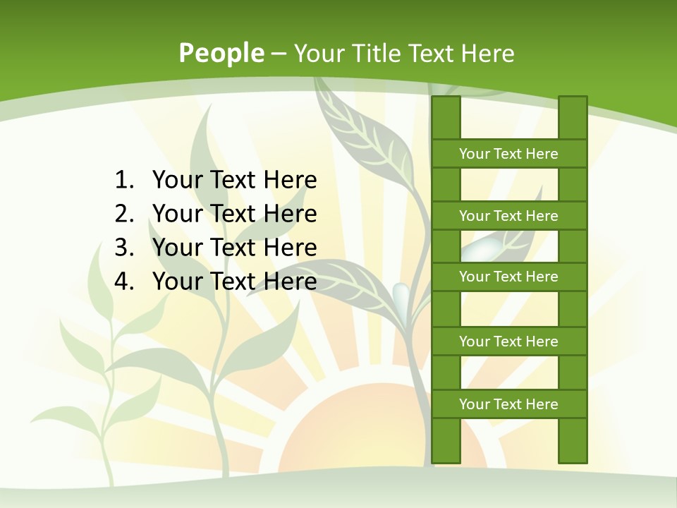 Pure Seed Leaf PowerPoint Template
