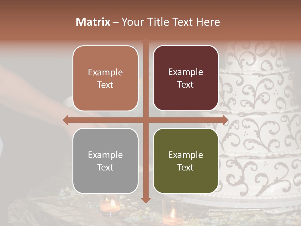 Groom Candles Swirls PowerPoint Template