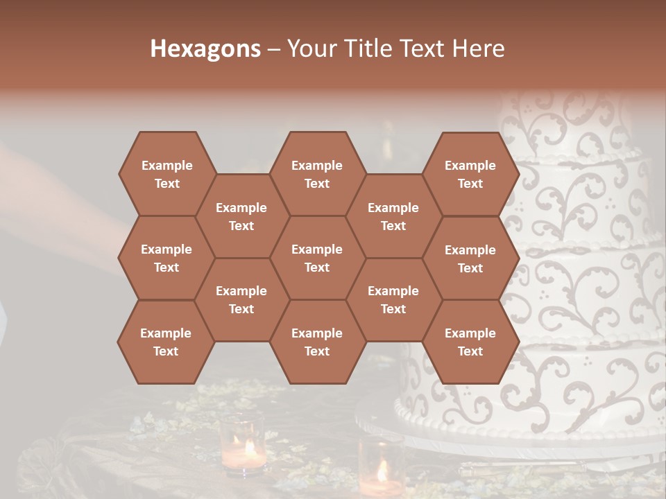 Groom Candles Swirls PowerPoint Template