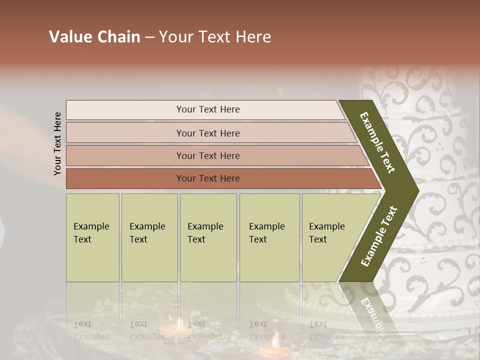 Groom Candles Swirls PowerPoint Template