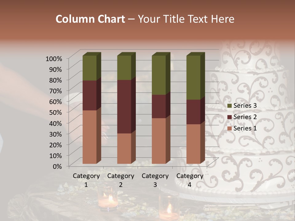 Groom Candles Swirls PowerPoint Template