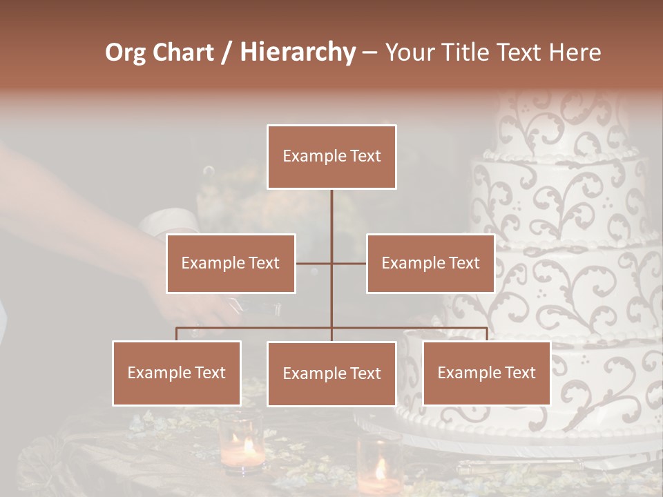 Groom Candles Swirls PowerPoint Template