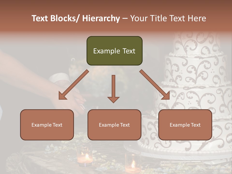 Groom Candles Swirls PowerPoint Template
