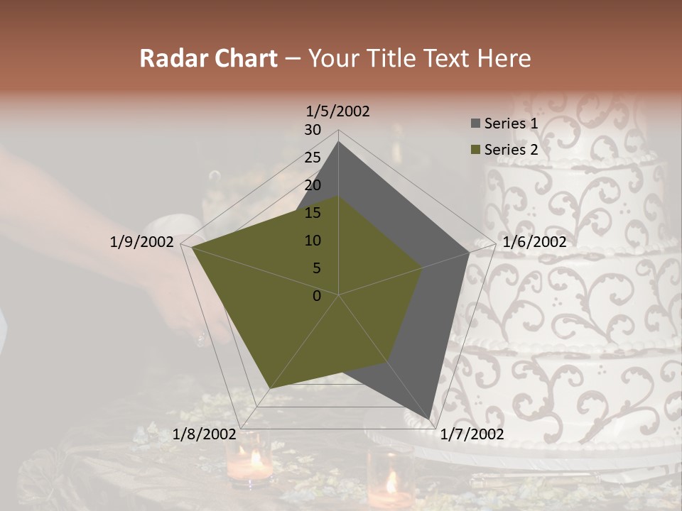 Groom Candles Swirls PowerPoint Template