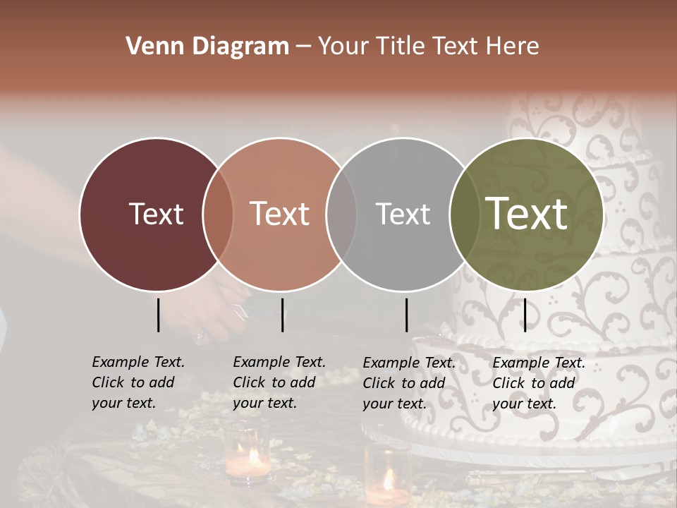 Groom Candles Swirls PowerPoint Template