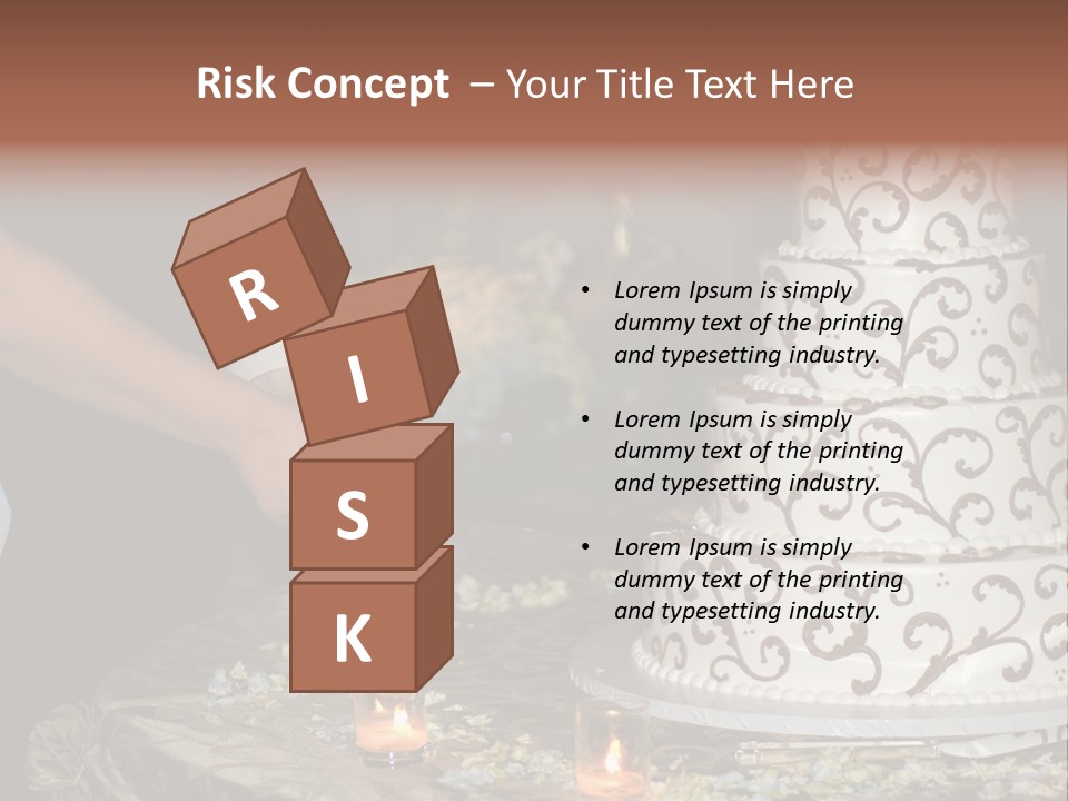 Groom Candles Swirls PowerPoint Template