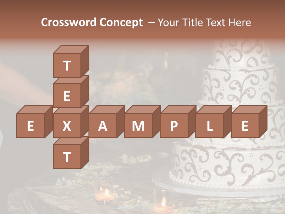 Groom Candles Swirls PowerPoint Template