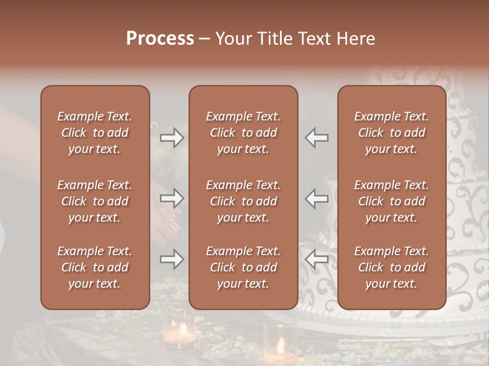Groom Candles Swirls PowerPoint Template