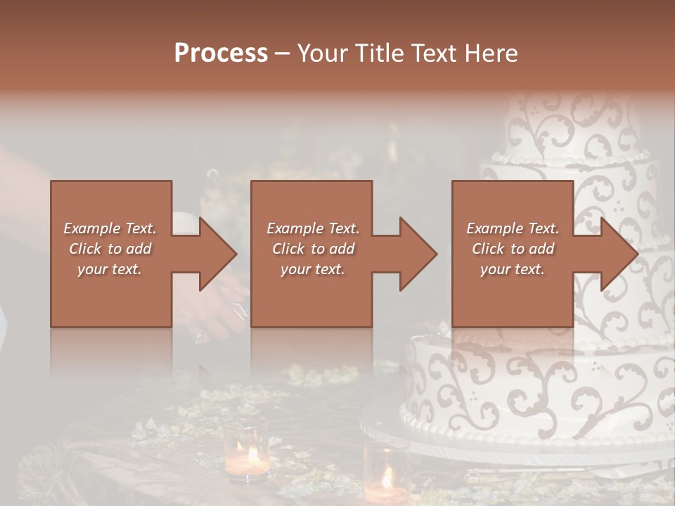 Groom Candles Swirls PowerPoint Template