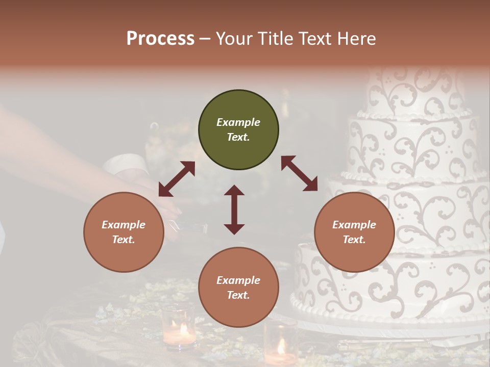 Groom Candles Swirls PowerPoint Template