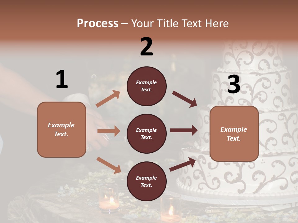 Groom Candles Swirls PowerPoint Template