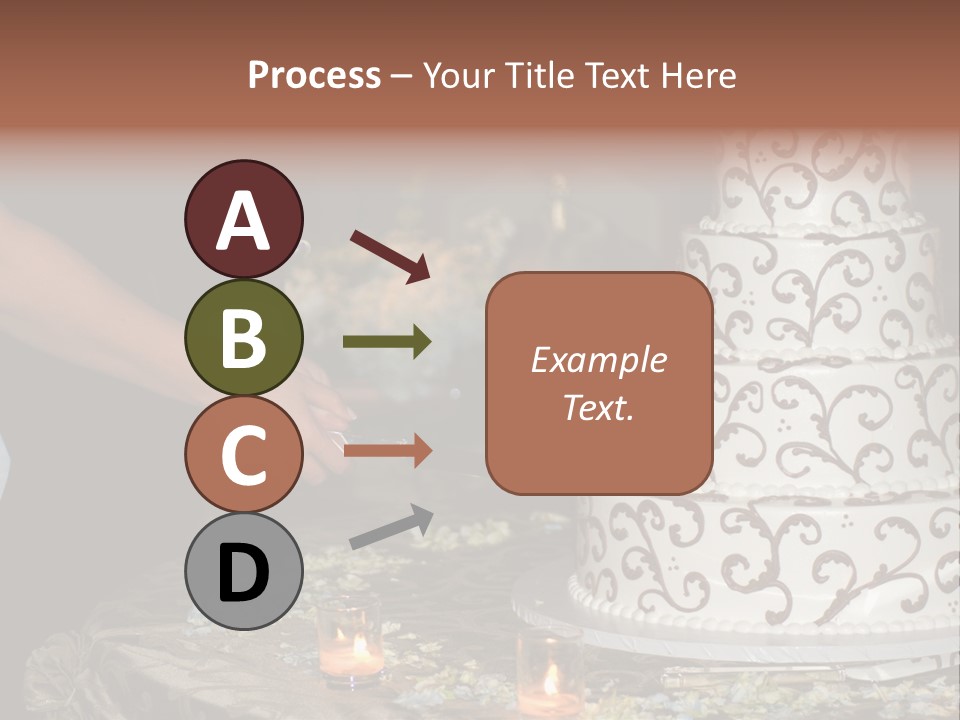 Groom Candles Swirls PowerPoint Template