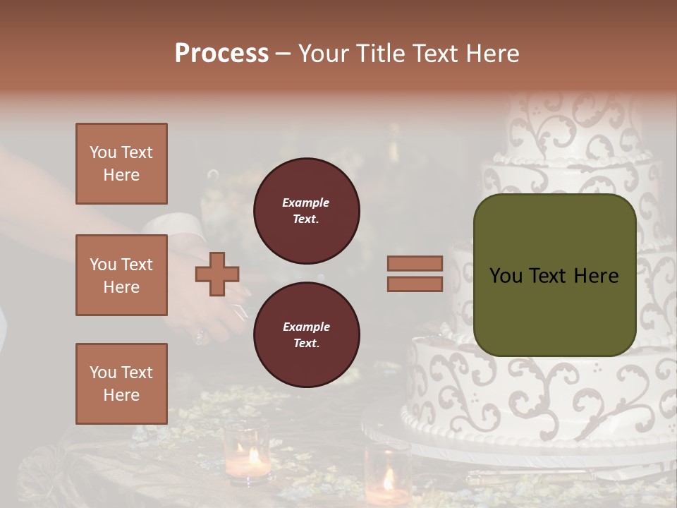 Groom Candles Swirls PowerPoint Template
