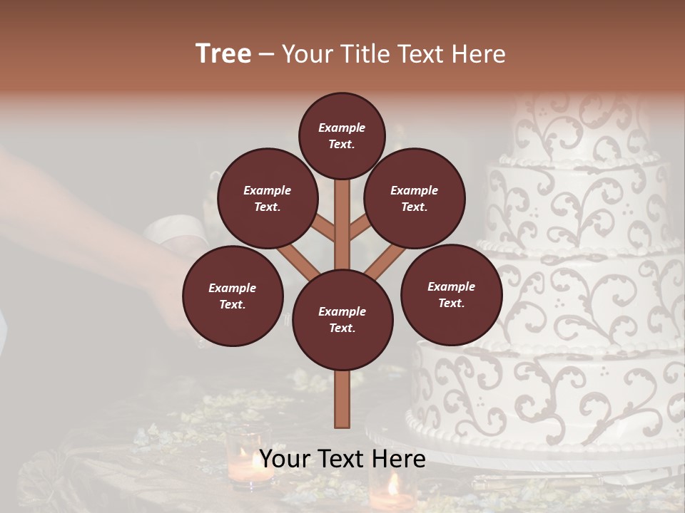 Groom Candles Swirls PowerPoint Template