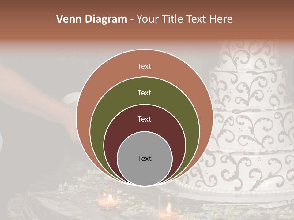 Groom Candles Swirls PowerPoint Template